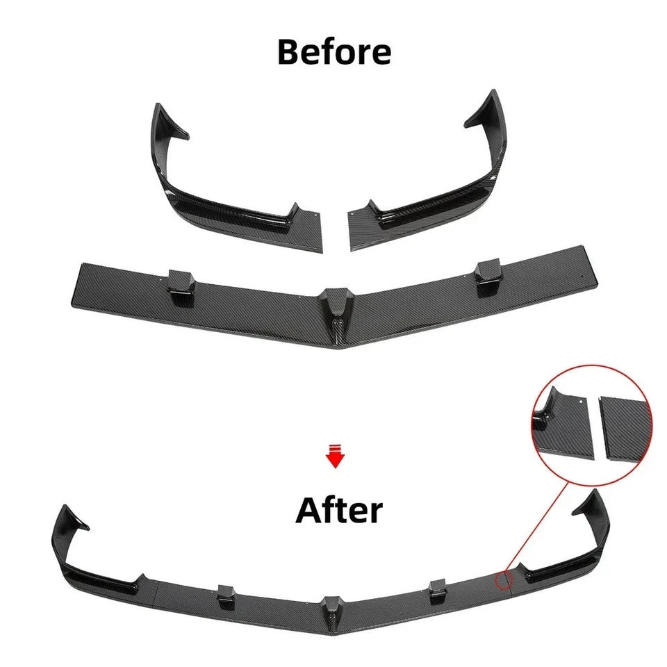 HECASA For Chevy Camaro 2010-13 V8 SS Carbon ZL1 Style Front Bumper Lip Splitter
