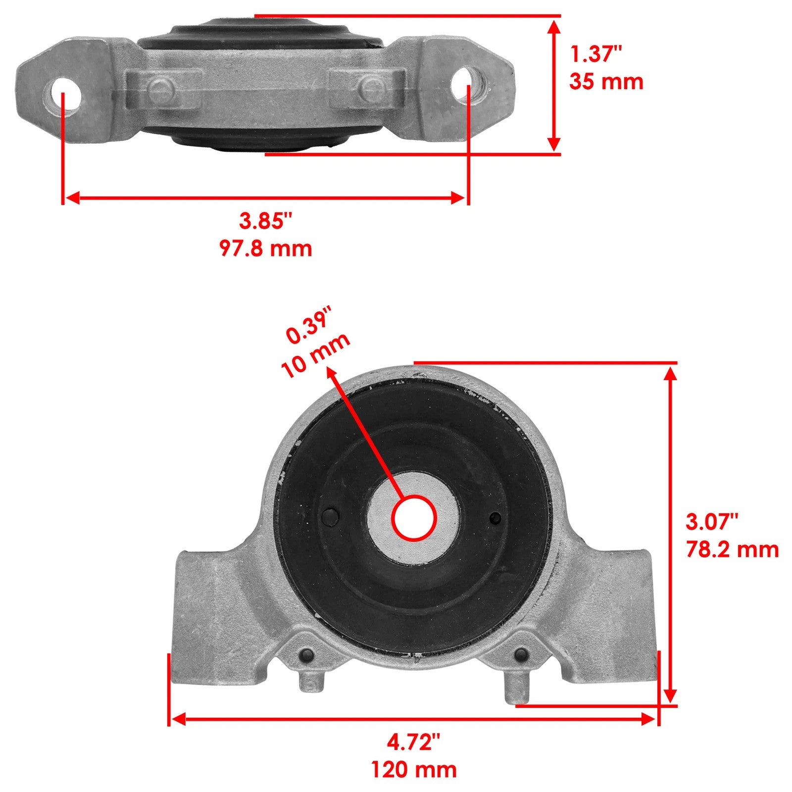 Engine Mount Isolator For Polaris Ranger Crew 1000 15-23/ Crew XP 1000 19-23