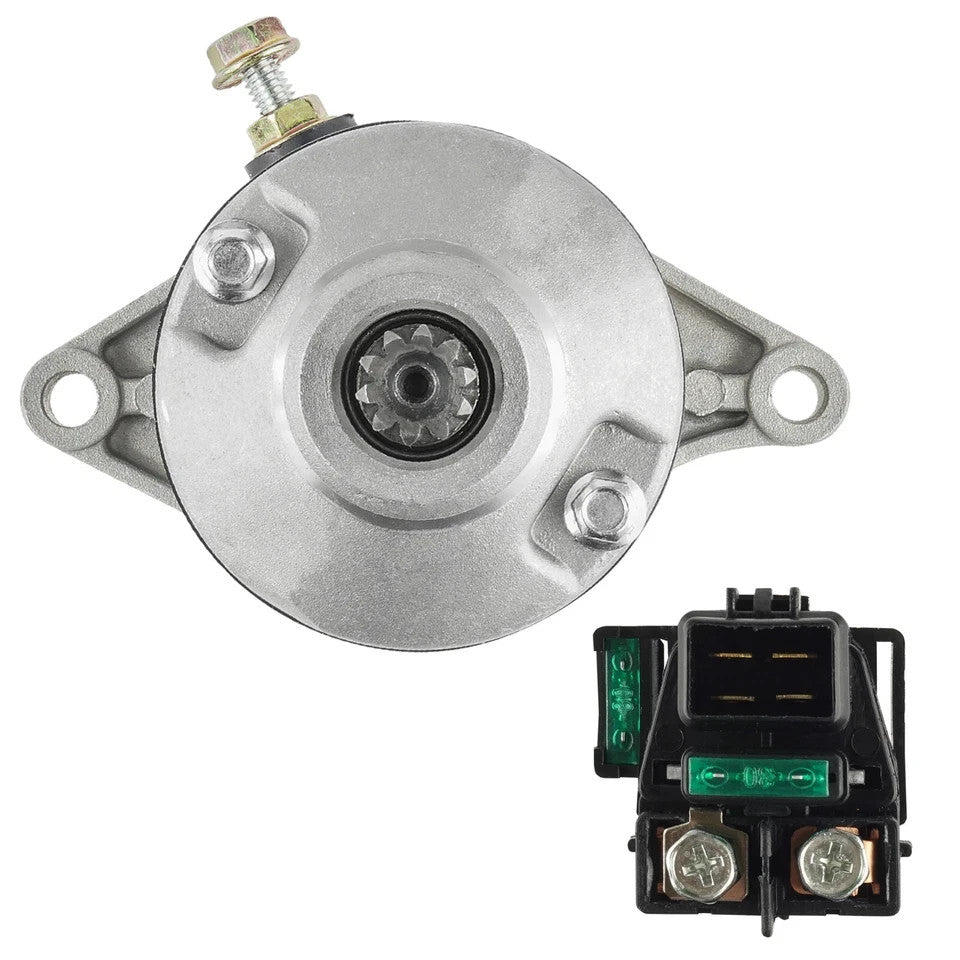 Starter & Relay Solenoid for Suzuki LT-F400 LT-F400F Eiger 2X4 4X4 Man 2002-2007