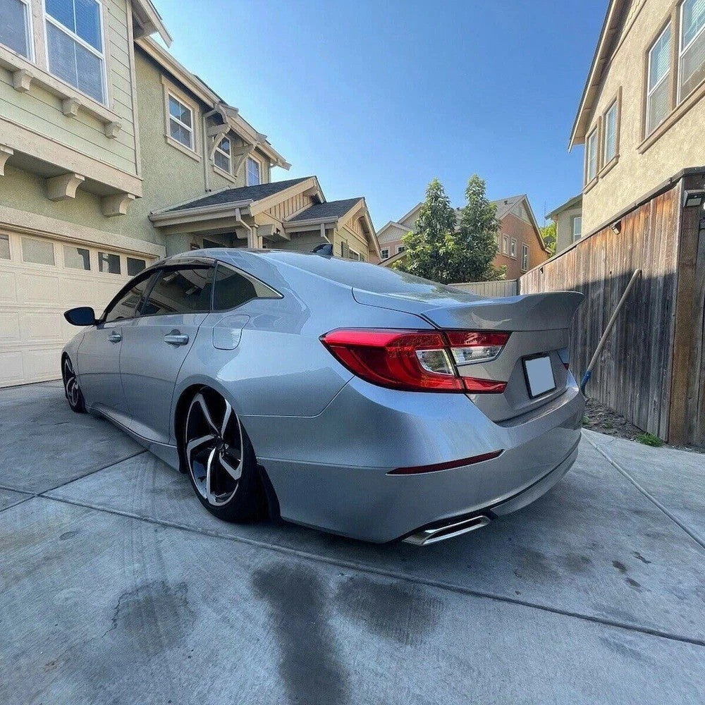 HECASA FOR 2018 19 20 21 22 HONDA ACCORD SEDAN BLACK DUCKBILL TRUNK SPOILER LIP