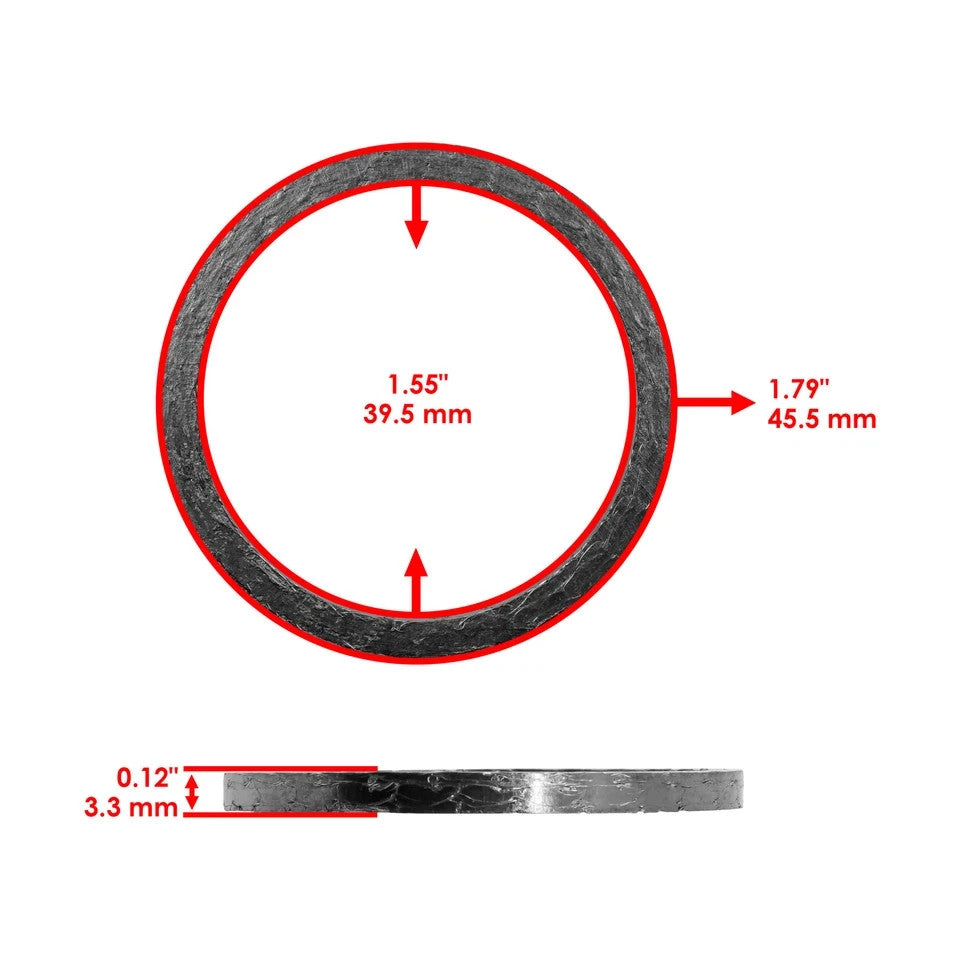 2 Exhaust Pipe Gaskets for Arctic Cat Wildcat 1000 4 4X X 2012-2016