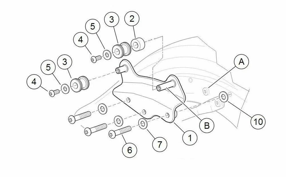 4 Point Moto Trunk Docking Hardware Kit For 09-13 Harley Road King Street Glide
