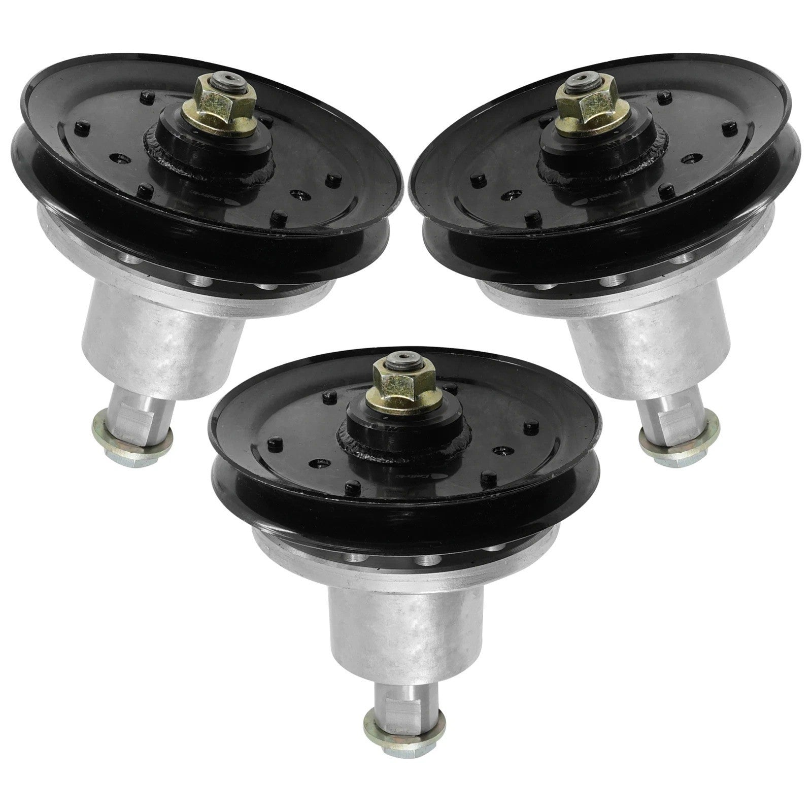 Caltric 1-634972 1634972 Deck Spindle w/Pulley for Exmark 52" 60" 72" Qty 3