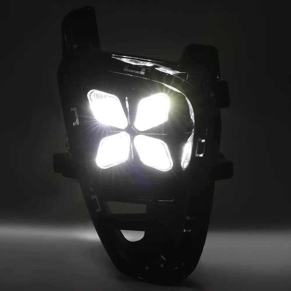 Fit For Kia Sorento 19+ DRL LED Running Fog Lights w/Switch Wire Harness 4 Eyes