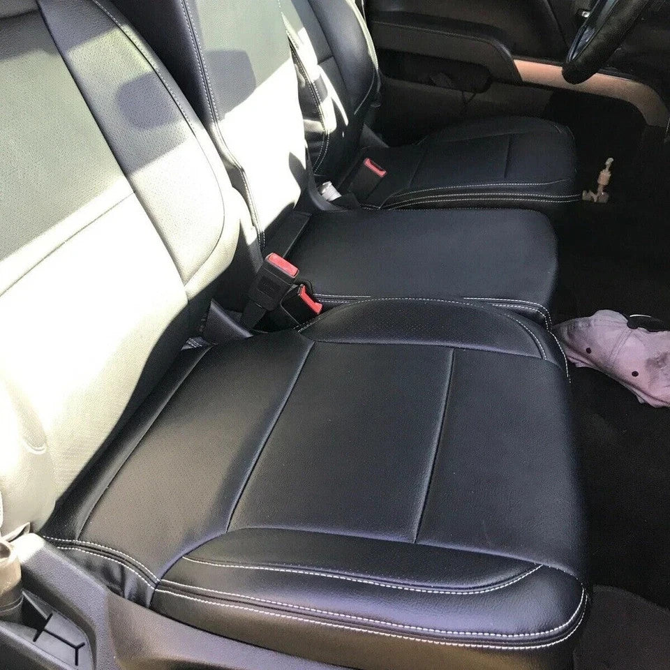 HECASA Complete Set Seat Covers For 14-18 Chevy Silverado LT DOUBLE Cab