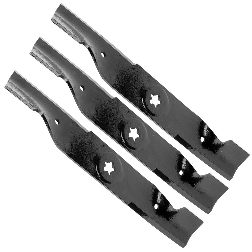 16 3/4 inch x 5 Point Star 48" Deck Notched High Lift Blade For Husqvarna Poulan