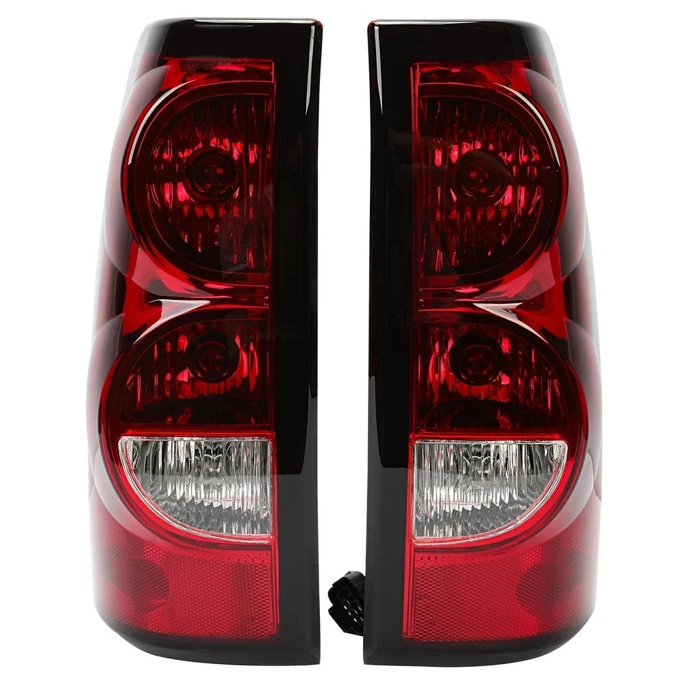 Red Brake Tail Lights For 2003-2006 Chevy Silverado 1500 2500 3500HD W/Bulbs DOT