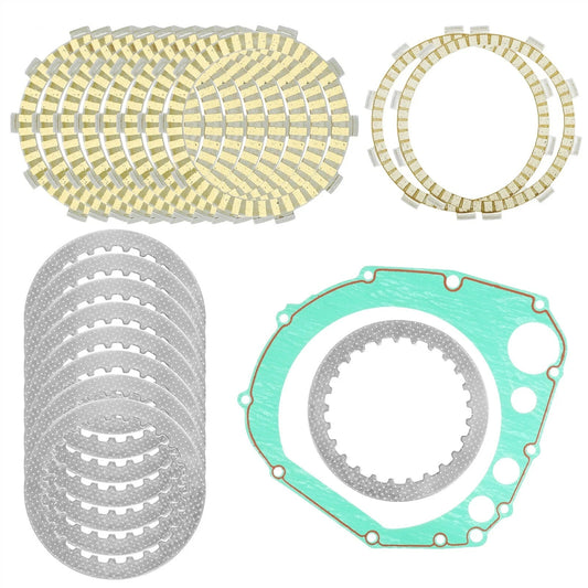 Clutch Friction Steel Plates and Gasket fits Suzuki GSX-R600 GSXR600 1999 2000