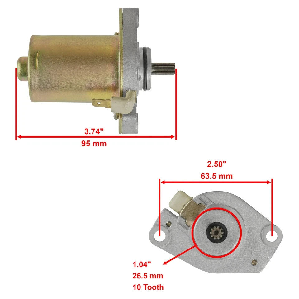 New for Polaris Atv Scrambler Predator 50 Starter 2001 2002 2003 2004 2005 2006