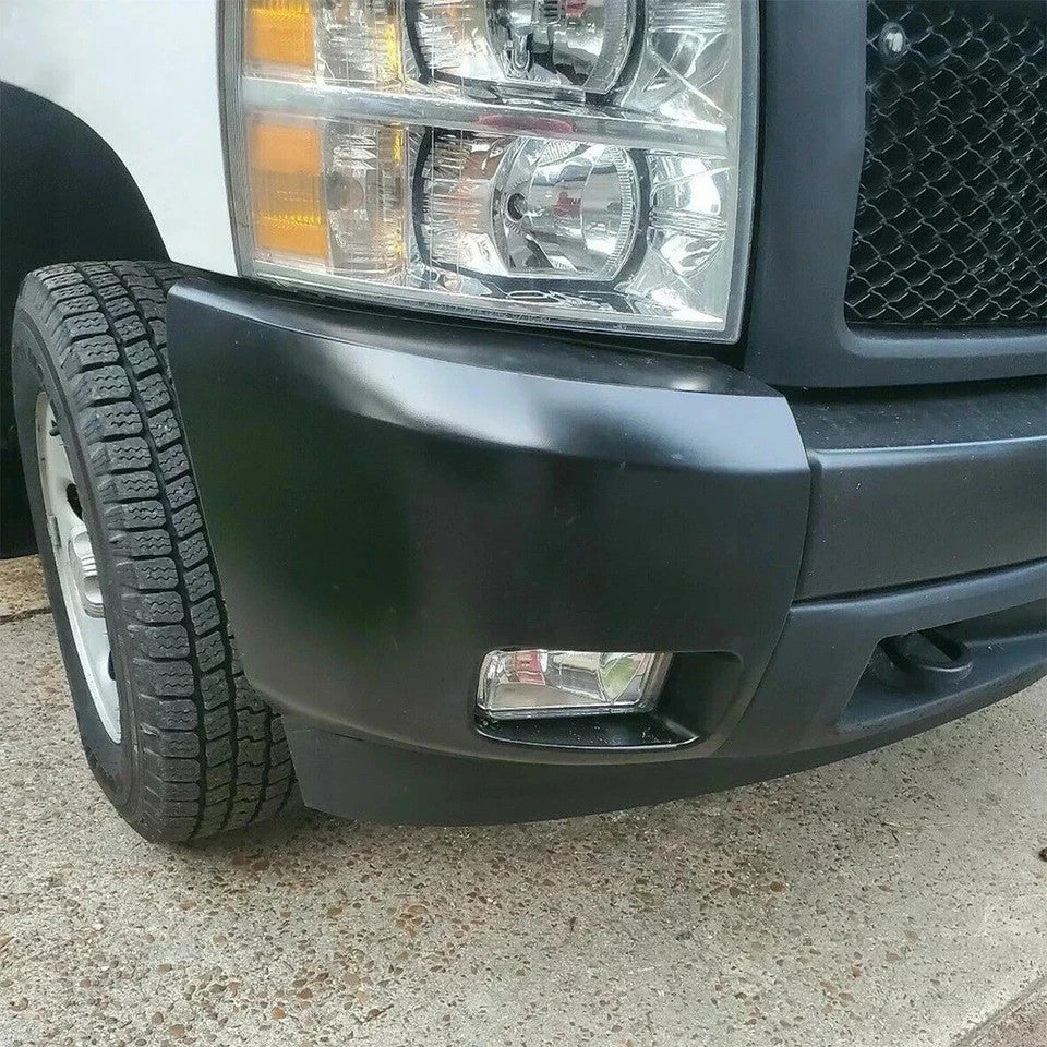 Bumper End Caps Set For 2007-2013 Chevy Silverado 1500 Fog Light Holes Front