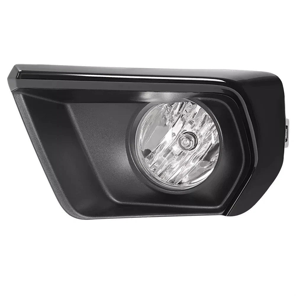 For Chevy Colorado 2021 2022 Clear Fog Light Lamp w/Black Bezel Relay Bulbs Pair