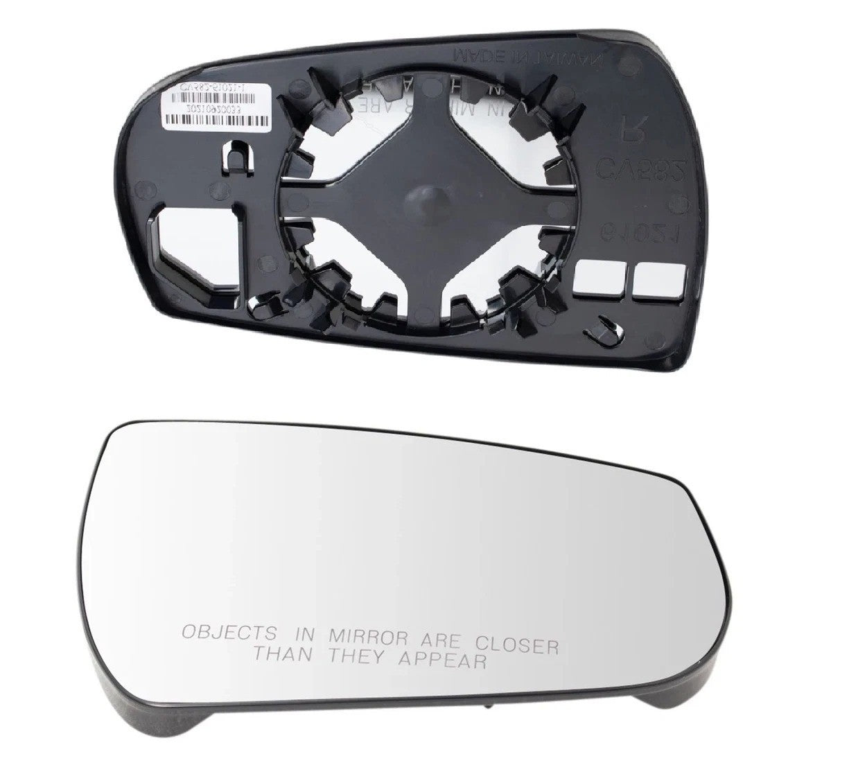 Exterior Mirror Glass Assembly RH Passenger Side for 13-15 Chevrolet Malibu
