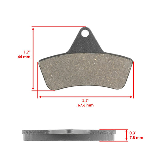 Brake Pads for Arctic Cat 300 400 500 650 2X4 4X4 1998-2004 Rear Brakes