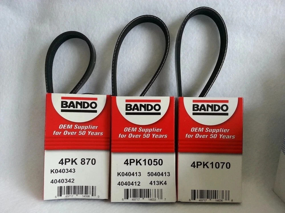 1997-2001 for Honda CRV 3 BANDO Belt Set  ALT-AC-PWR -- 4PK820  4PK845 4PK895