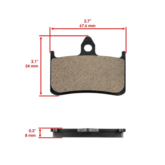 Front And Rear Brake Pads for Honda VTR1000F Superhawk 1000F 1998-2005