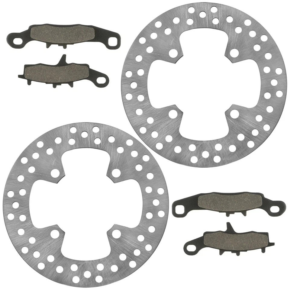 2 Front Brake Disc Rotor Pad for Kawasaki Prairie 650 KVF650A KVF650B 2002-2003