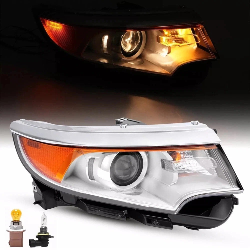 For Ford Edge 2011-2013 2014 Halogen Projector Headlight Headlamp 5 Pin Right