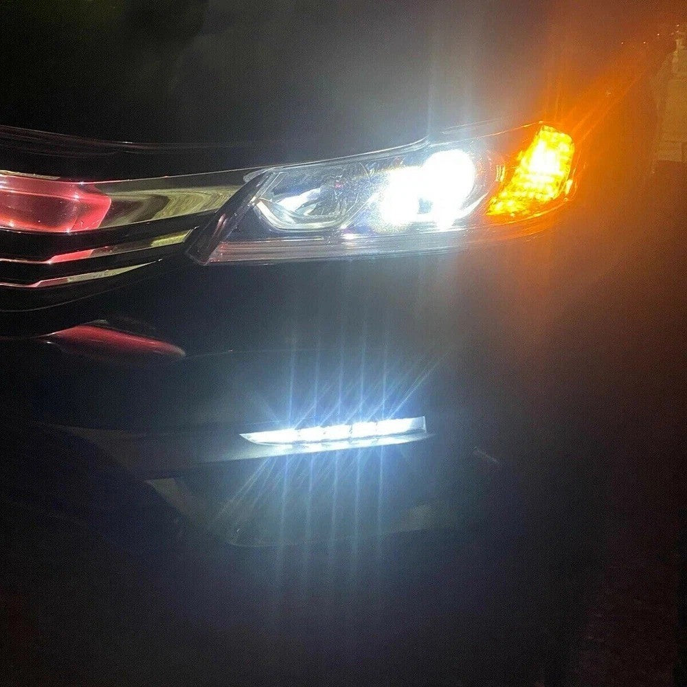 For 2016-2017 Honda Accord Sedan 4Dr LED Fog Lights Lamps w/Cover Wiring 16-17