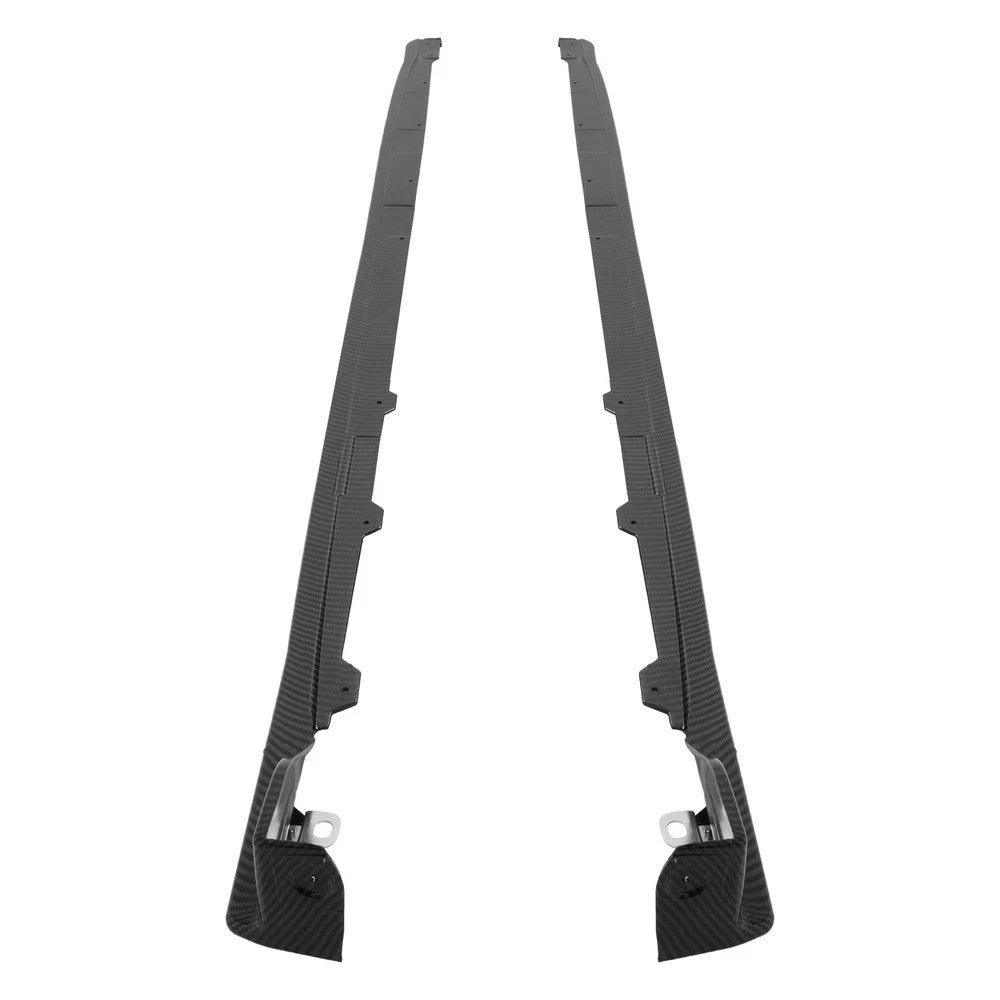 HECASA Side Skirts For Subaru WRX / WRX STi 2015-2021 ABS Carbon Fiber Look Pair