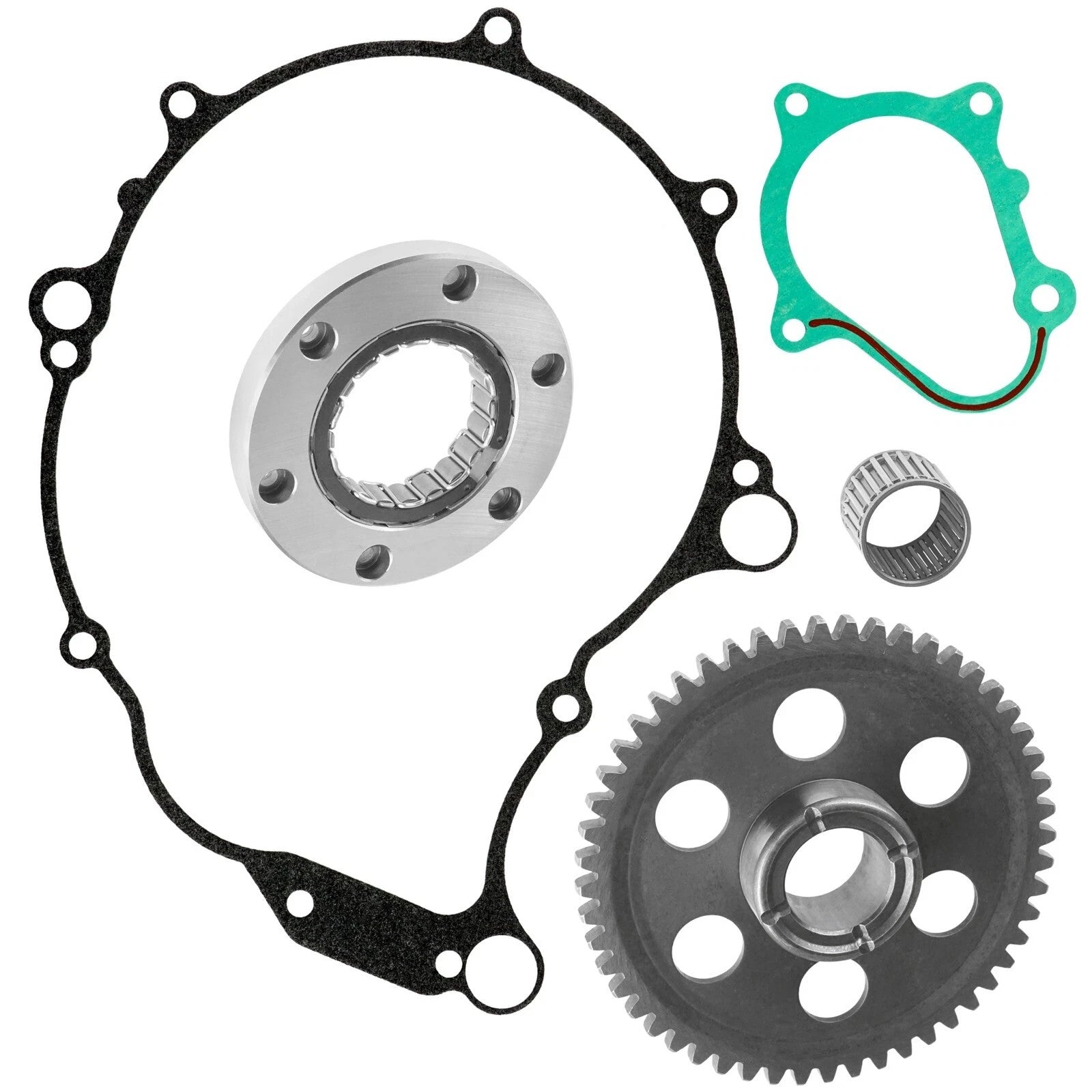 Starter Clutch & Gear Idler W/ Gaskets For Yamaha YFM660R Raptor 660R 2001-2003