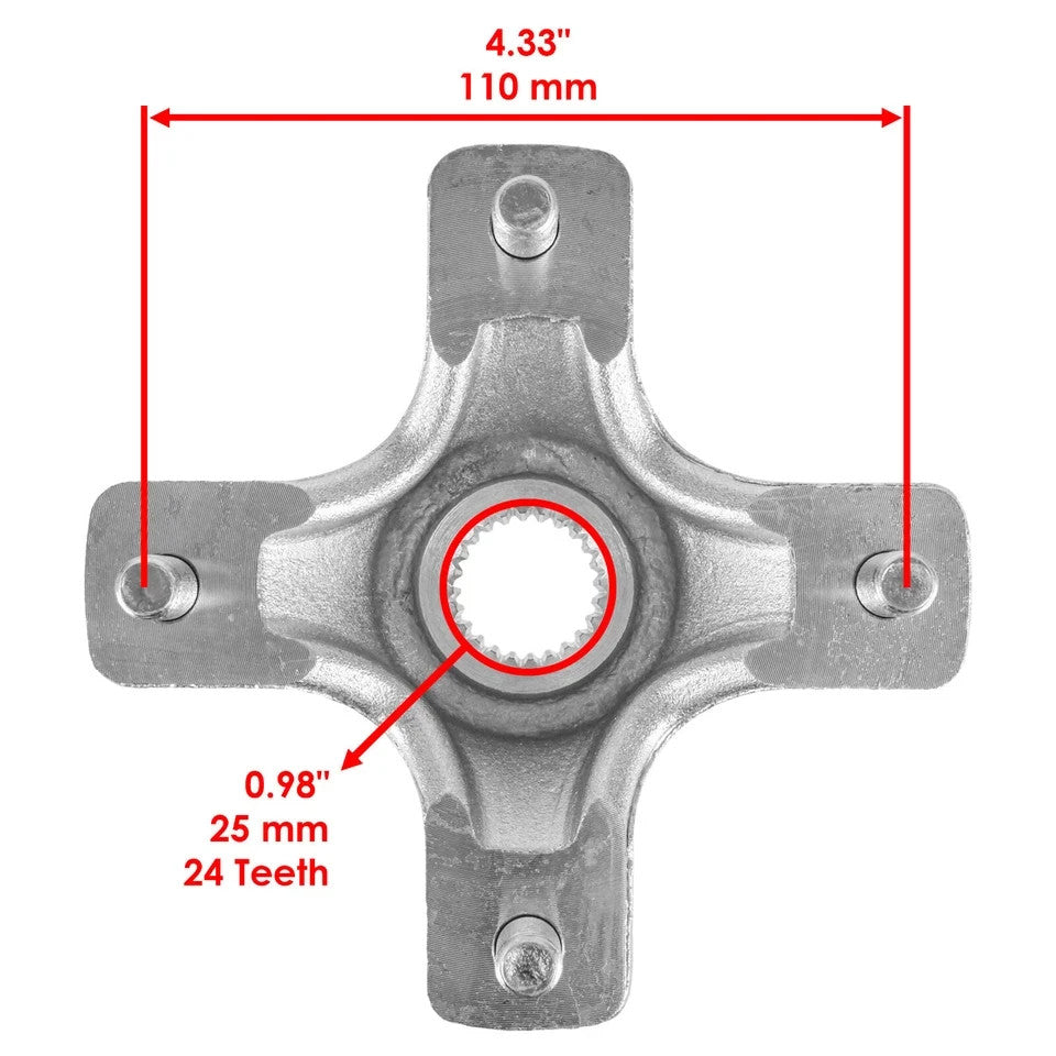 Rear Axle Shaft And Wheel Hubs for Honda TRX300EX TRX300X Sportrax 300 1993-09