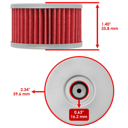 3 Pack Oil Filter for Suzuki LS650 Boulevard S40 2005-2012 LS650 2013-2017 2019