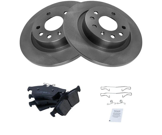 Rear Ceramic Brake Pads & Rotor Kit Fits 2004-2011 Saab 9-3
