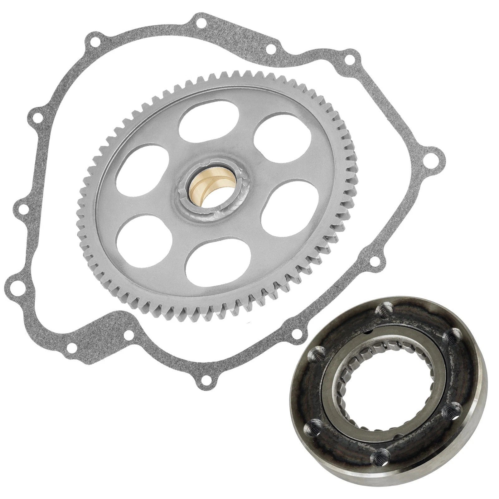 Starter Clutch Gear Idler and Gasket fits Yamaha Grizzly 660 YFM660F 4x4 2002