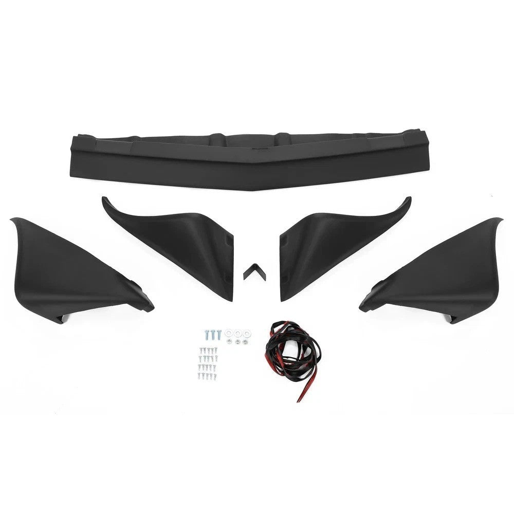 For 1979-1981 Pontiac Firebird Front & Rear Wheel Flares 5PCS Painted Black