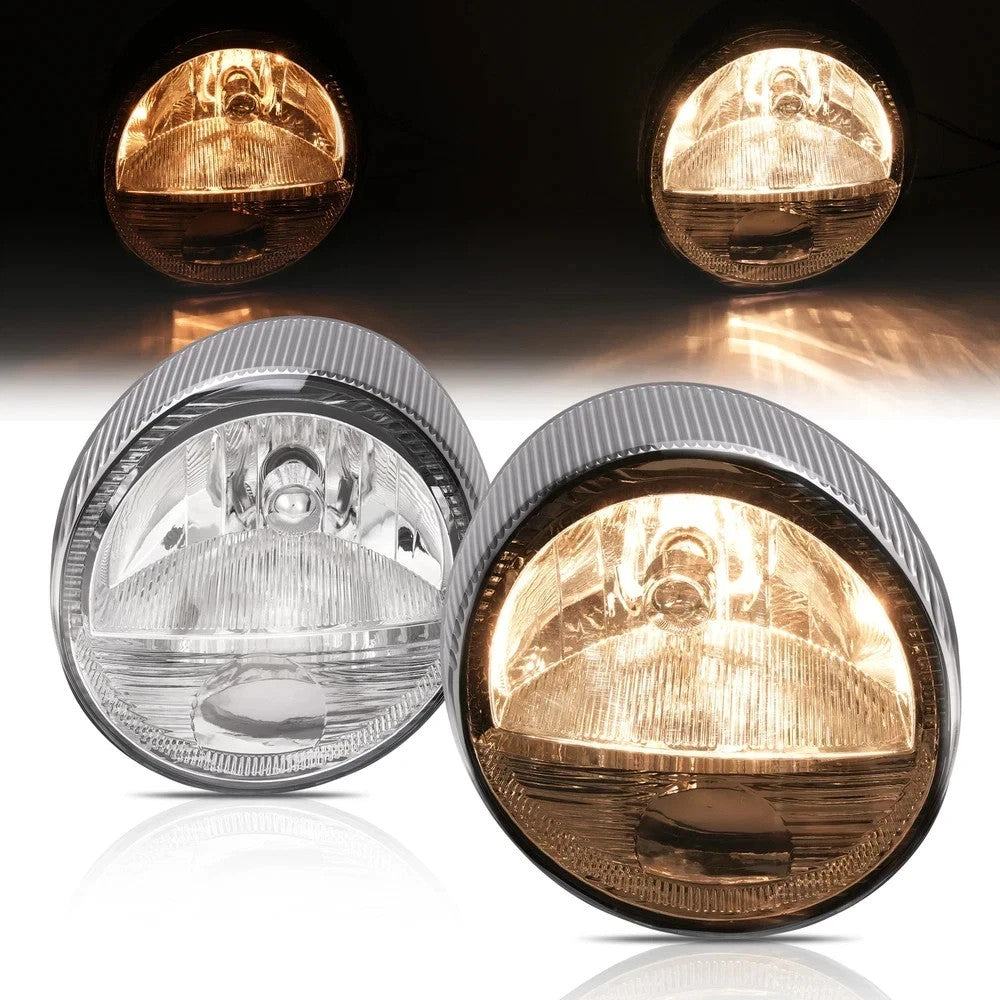 HECASA Headlights Set Driver Passenger For Ford Thunderbird 2002 2003 2004 2005