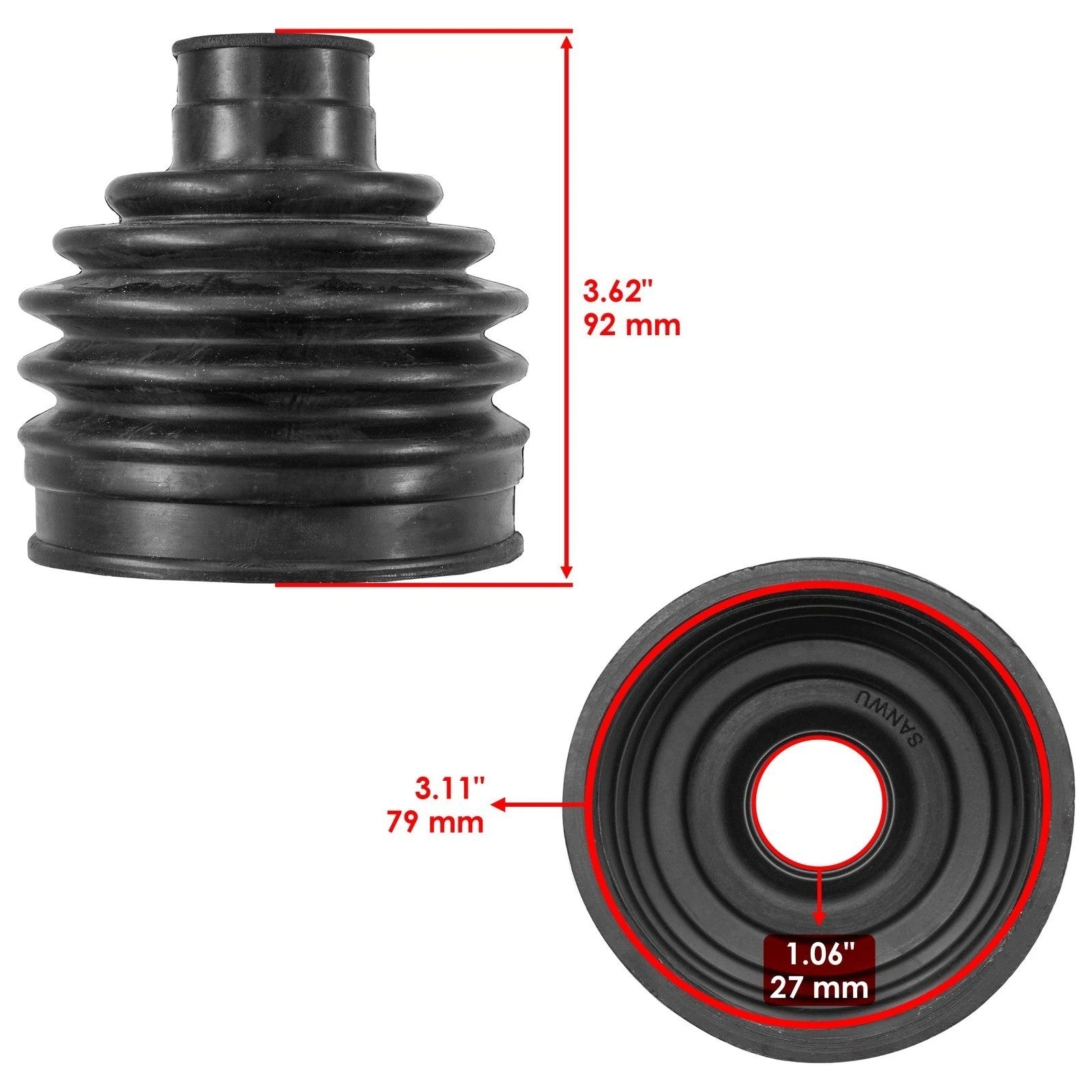 Front Drive Shaft Boot Kit CV Boot Kit for Kawasaki 49006-1293
