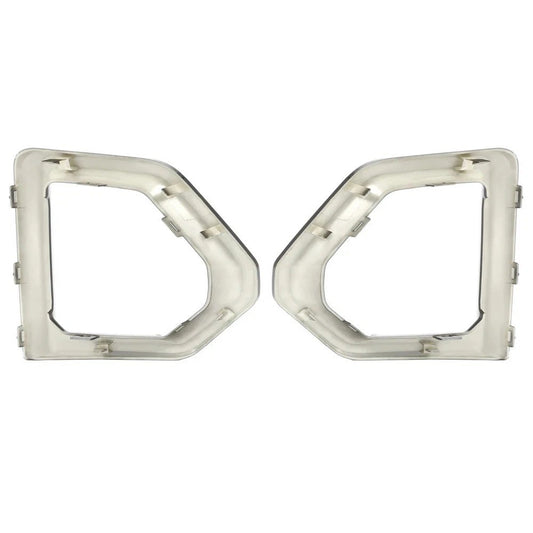 HECASA Pair Fog Light Bezel Cover For GMC Sierra 1500 Denali 2019-2022#84176752