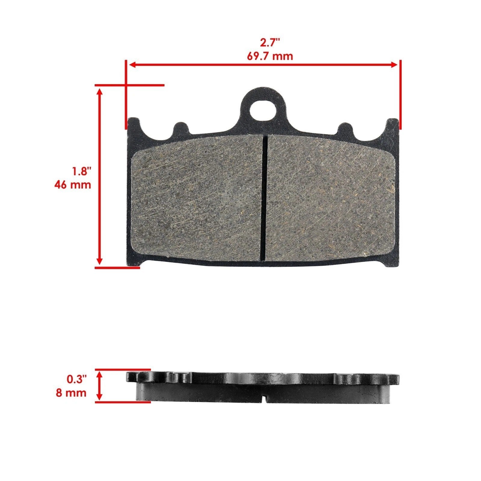 Front Rear Brake Pads for Kawasaki ZX1100 Ninja ZX11 ZX-11 1990 1991 1992 1993