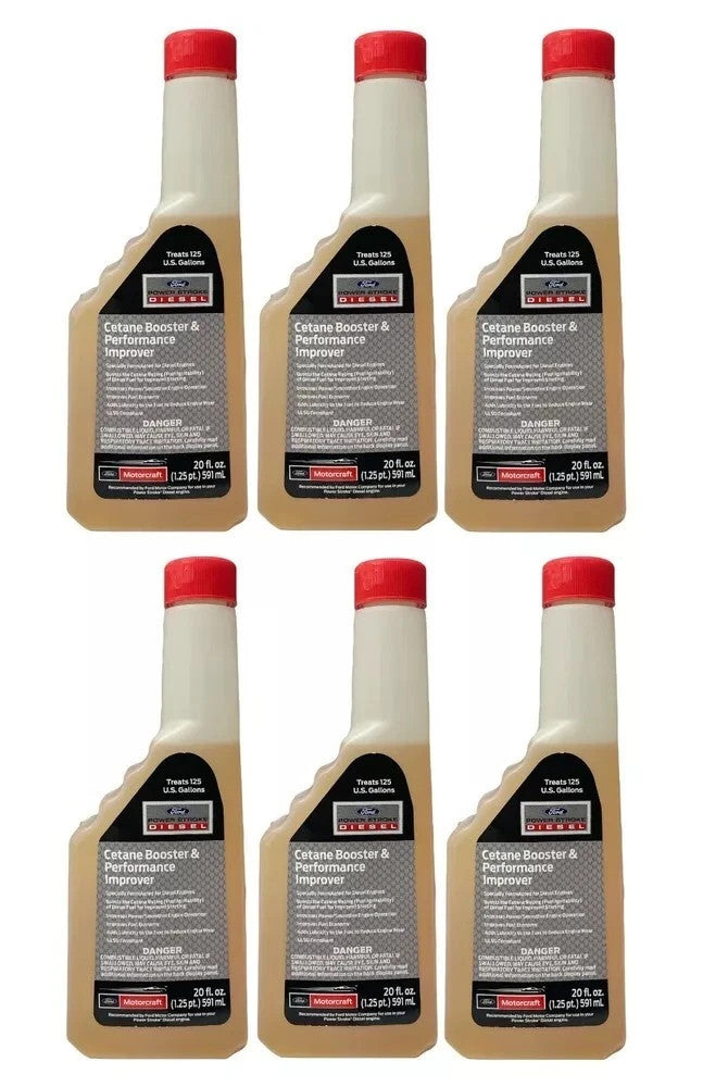 6x Motorcraft PM22A Cetane Booster for Ford Powerstroke Diesel OEM 20 oz