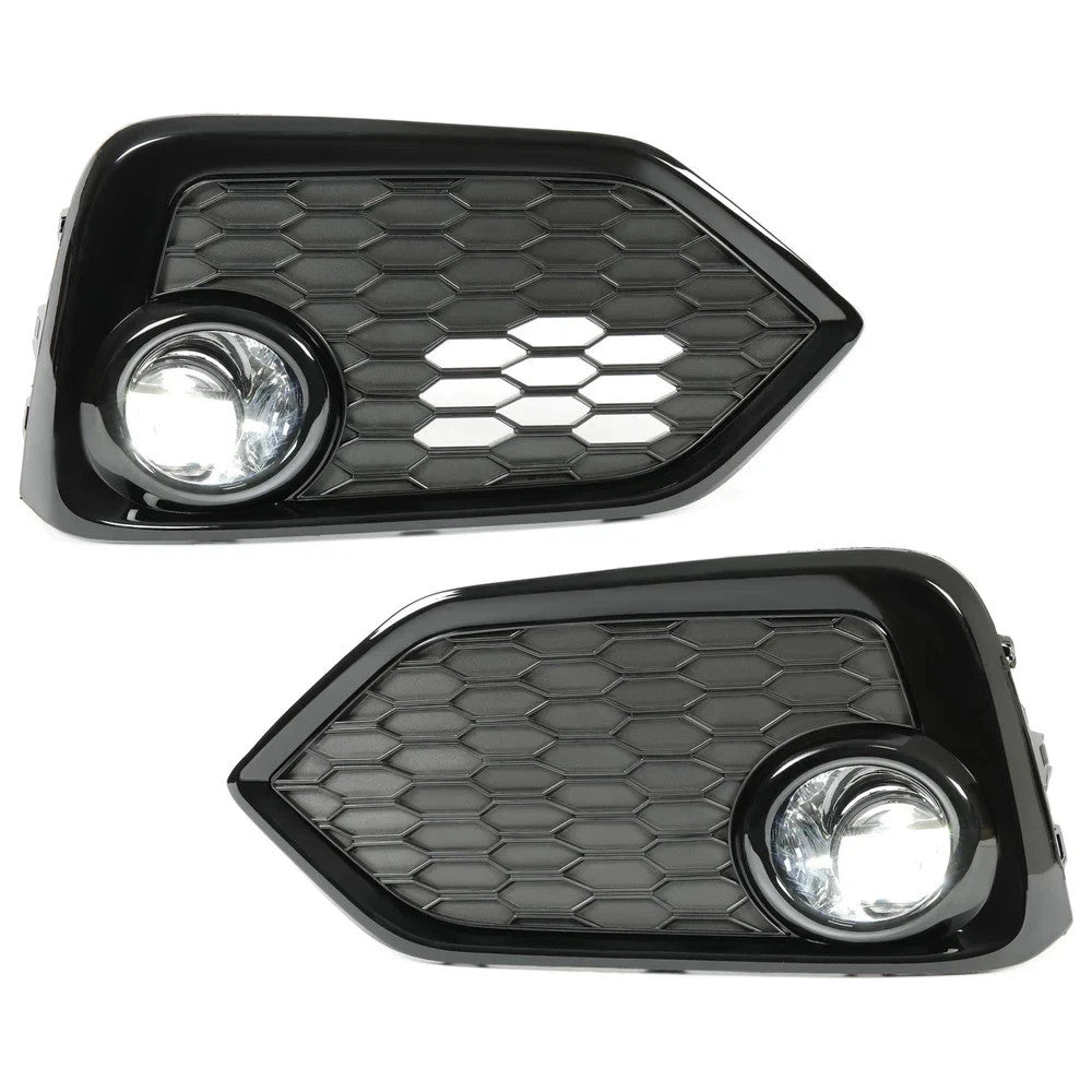 LED Fog Lights for 17-19 Honda Civic Hatchback Si Bezel Cover Wiring Switch Kits