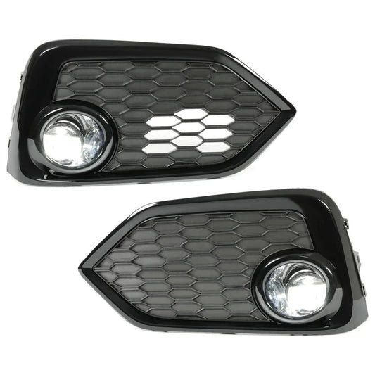 LED Fog Lights for 17-19 Honda Civic Hatchback Si Bezel Cover Wiring Switch Kits