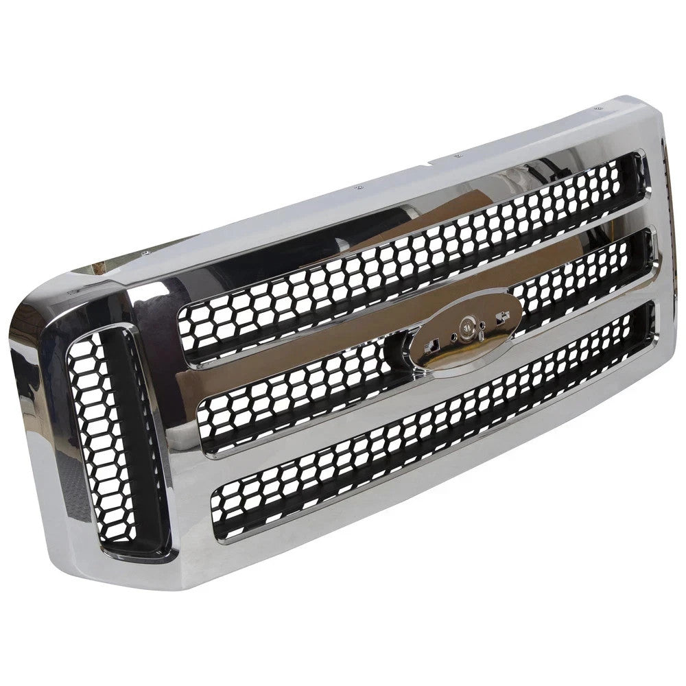 Chrome Grille For Ford 2005 2006 2007 Super Duty F-250 F-350 Conversion Grill