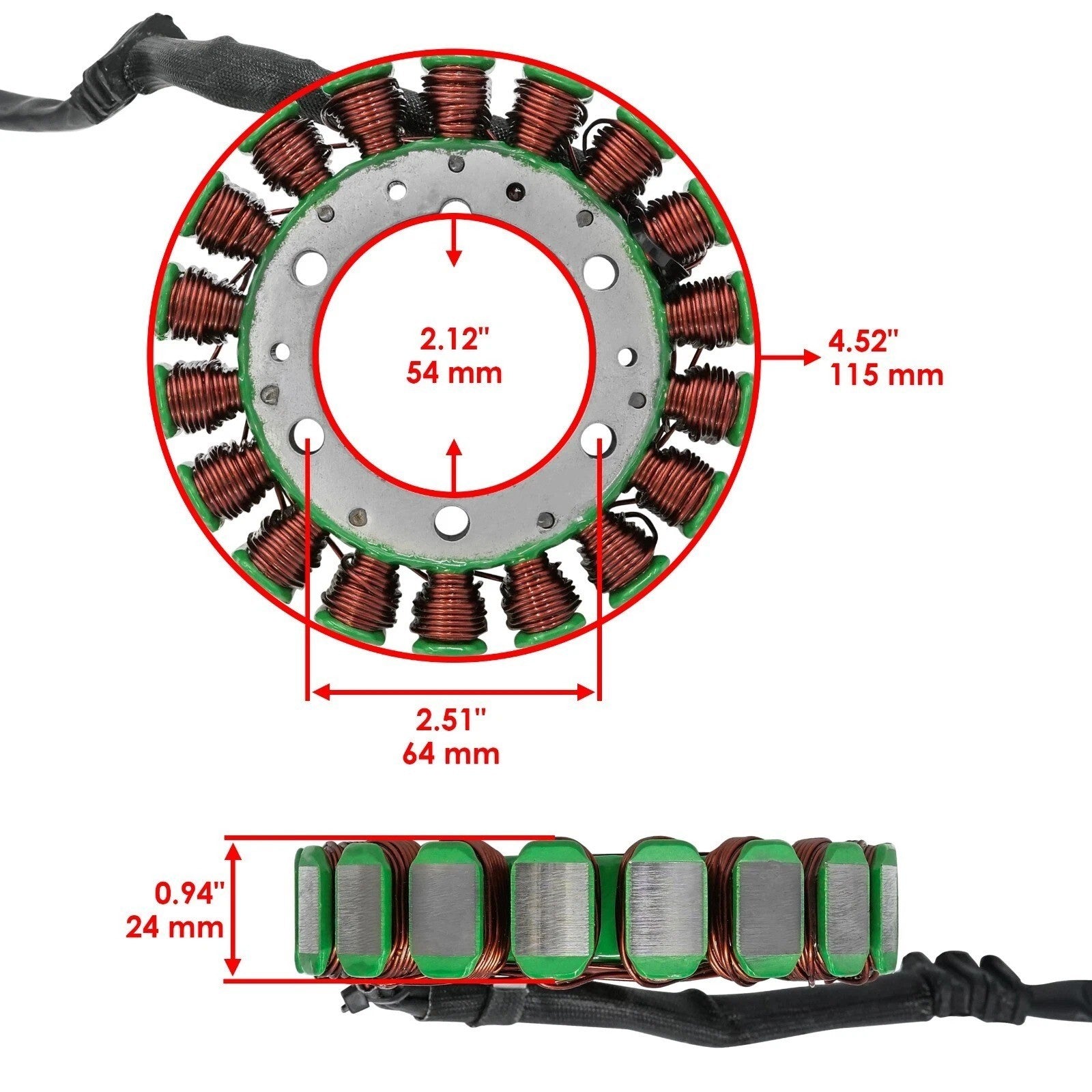 Stator for Kawasaki Bayou 400 KLF400 4X4 1993 1994 1995 1996 1997 1998 1999