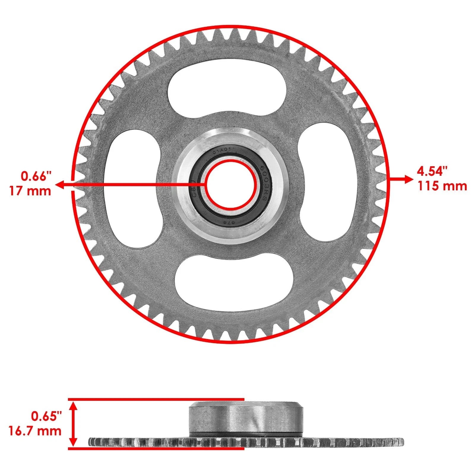 Starter Clutch Idler Gear Sprag Relay for Yamaha Grizzly 125 YFM125G 2004-2013