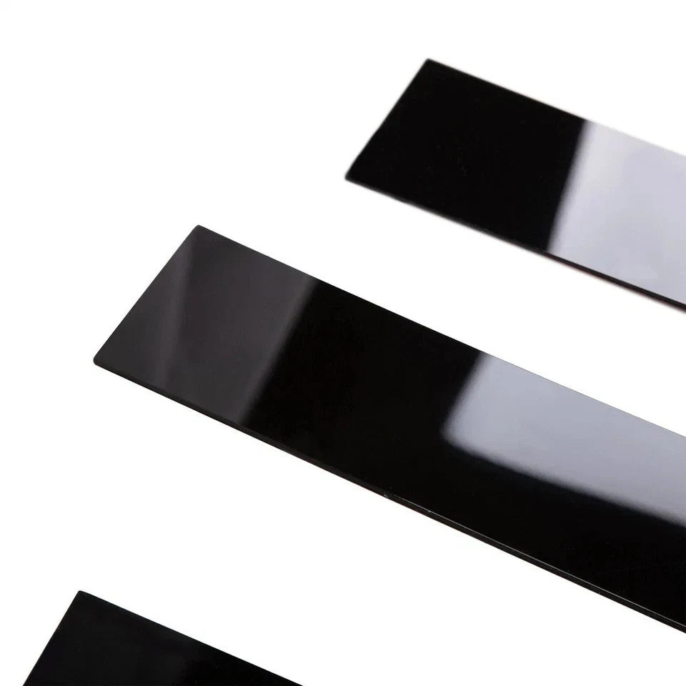 For 2007-13 2014 Cadillac Escalade Black B-Pillar Posts Door Window Trim Cover A