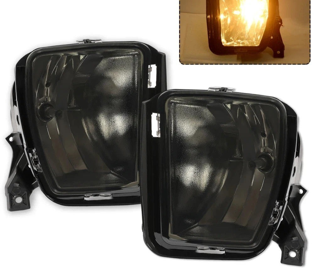 Fog Lights Driving Bumper Lamps W/Bulbs Left+Right For Dodge Ram 1500 2013-2018