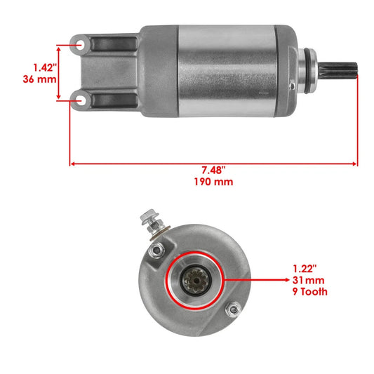 Starter & Relay Solenoid for Suzuki LT-A450X LTA450X Kingquad 450 Axi 2007-2010