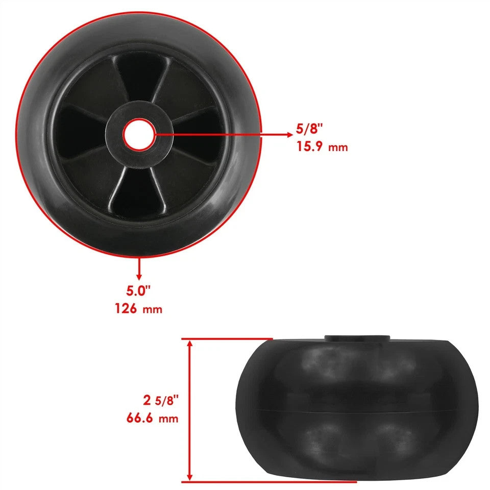 4 Deck Wheel Kit fits John Deere X465 - X748 44" / 997 72" AM116299 AM133602
