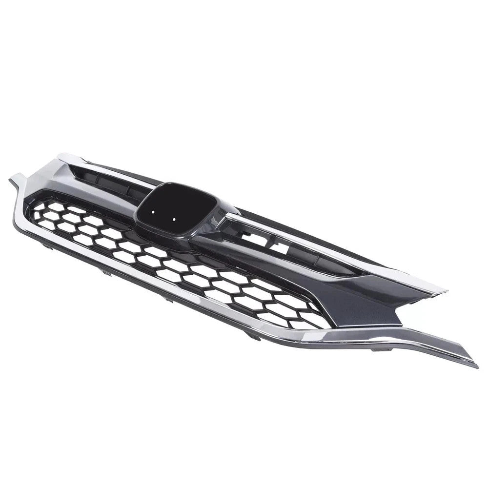 For Honda CRV CR-V 2015 2016 Chrome Honeycomb Front Bumper Grille Grill Assembly