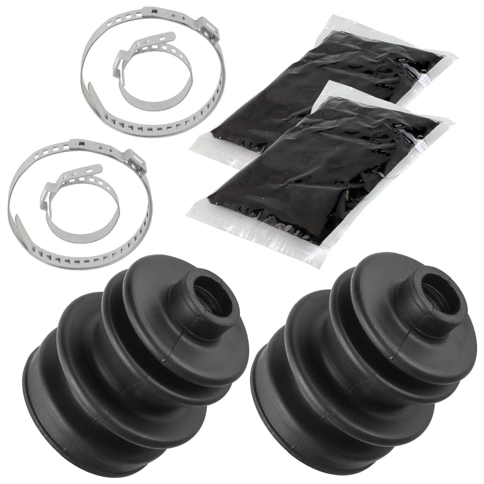 Front Axle Inner Outer CV Boot Kit for Arctic Cat 250 300 400 454 500 4X4 98-01