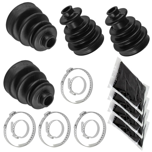 2 Front Axle Inner Outer CV Boot Kits for Polaris Sportsman 800 EFI 2006 2007