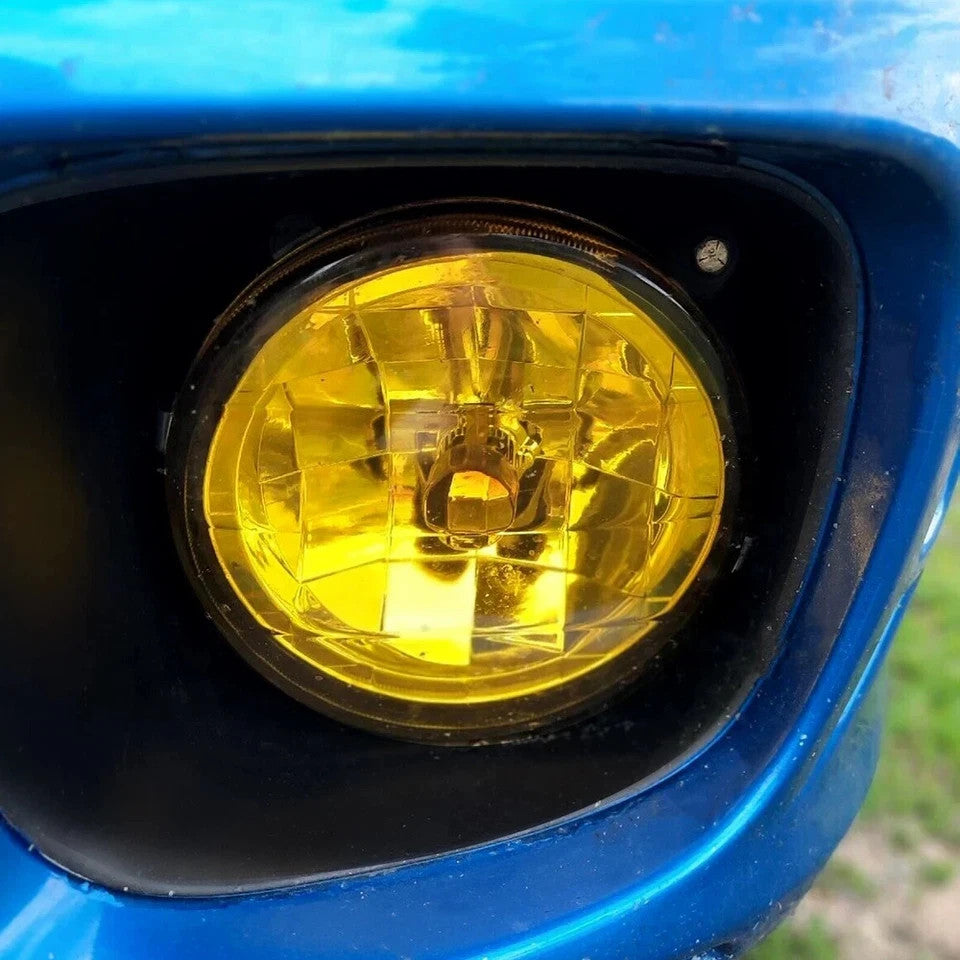 HECASA Yellow Lens Glass Fog Light Set Fit For 2002-2003 Subaru Impreza RS / WRX