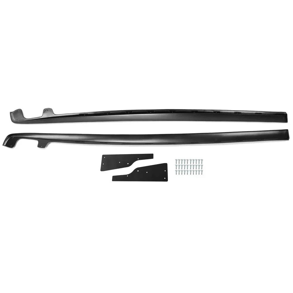 Matte For 05-13 Corvette C6 Base ZR1 Style Side Skirts Rocker Panel Mud Flaps