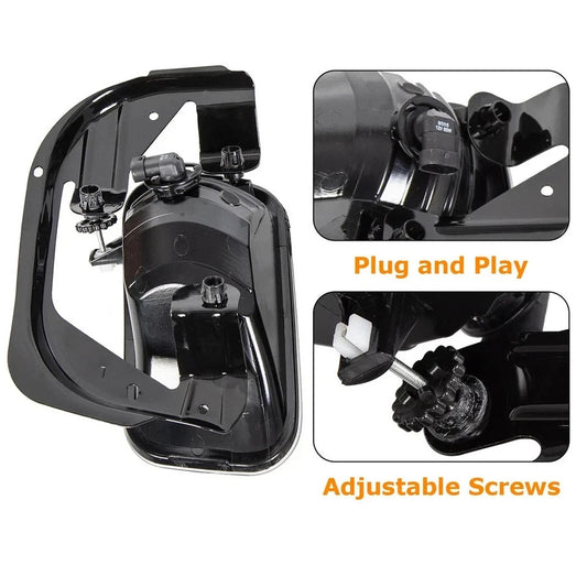 Front Fog Lights Lamps Fits 2010-2018 Dodge Ram 2500 3500 / 2009-2012 Ram 1500