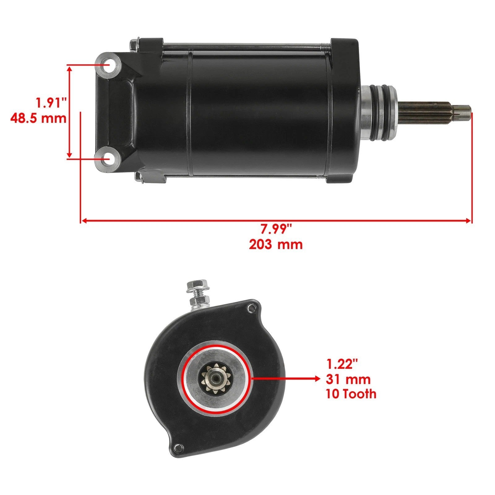 Starter for Polaris RZR XP 900 / RZR 4 XP 900 2011 2012 4013059 4013245